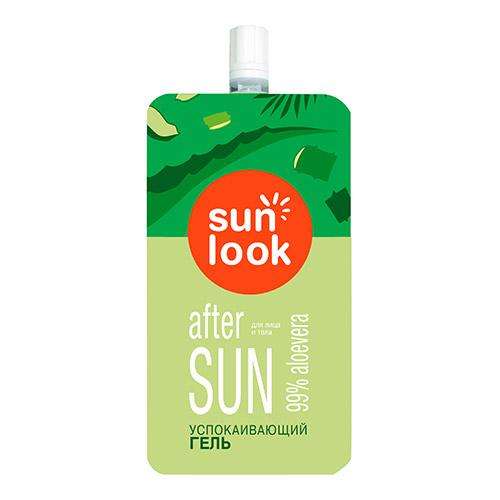 Гель для лица и тела `SUN LOOK` успокаивающий с алоэ после загара 20 г